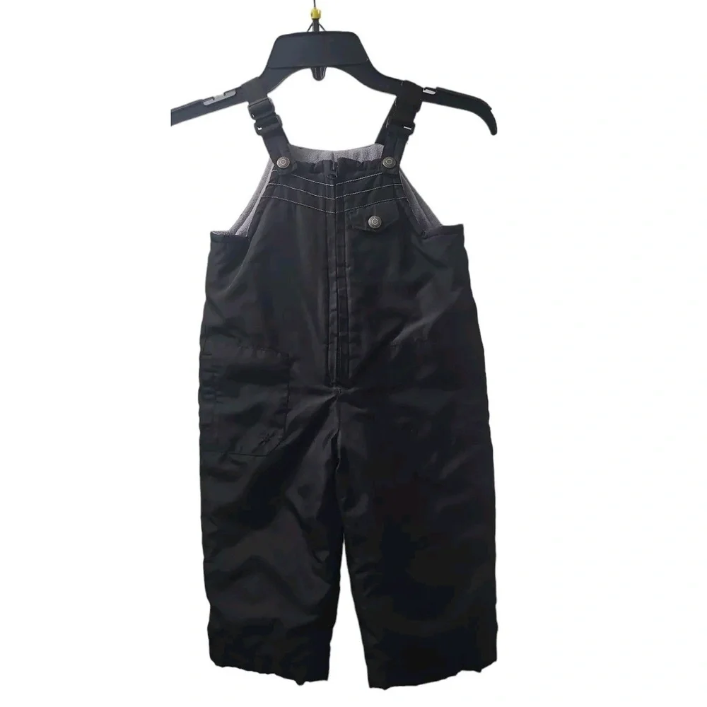 Old Navy Snow Bibs Black Insulated Winter Overalls‎ Adjustable Straps 18-24M